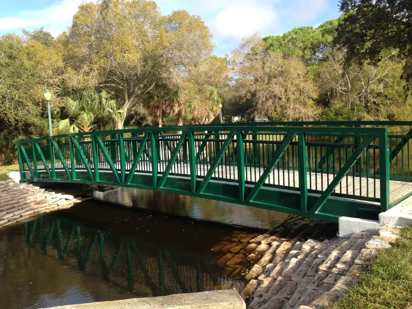 Painted pedestrian bridge